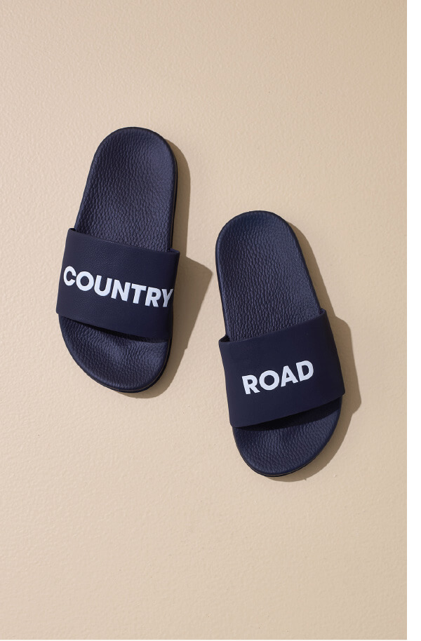 country road leather slides