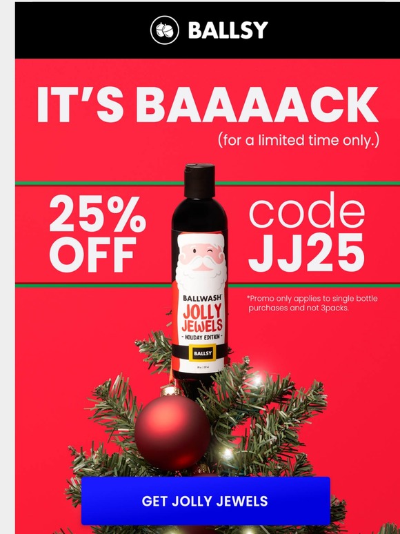 Ball Wash 20 OFF 🎄Jolly Jewels Ballwash is Back in Stock! Milled