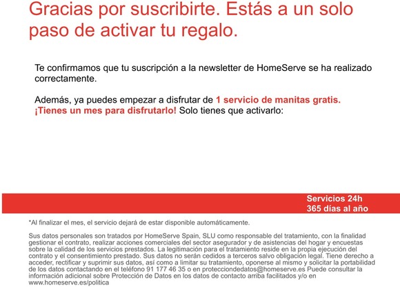 Notificación de suscripción