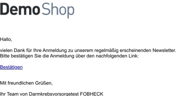 Bitte bestätigen Sie Ihre Newsletter-Anmeldung