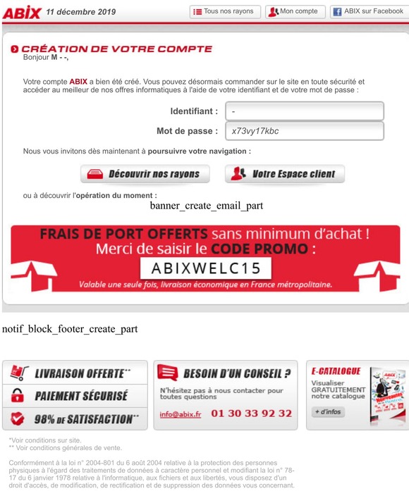Votre compte ABIX.fr est activé