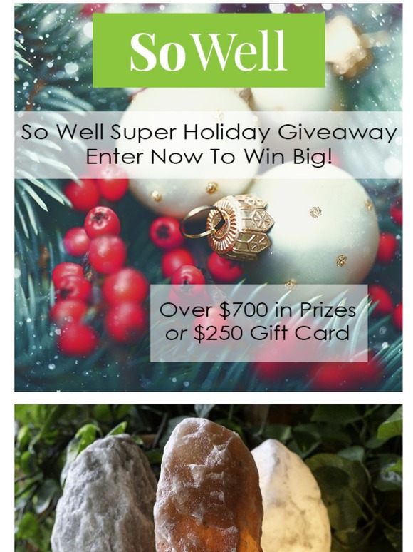 $700+ Giveaway + Free Shipping + Holiday Savings