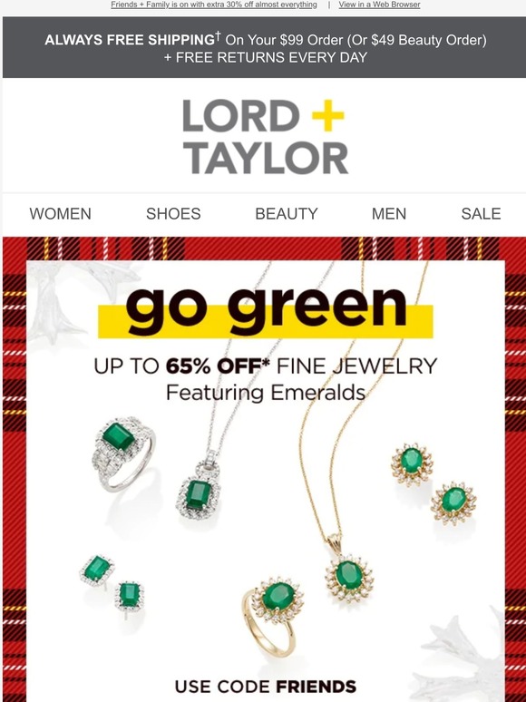 lord & taylor jewelry sale