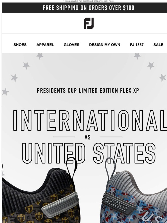 footjoy flex xp presidents cup