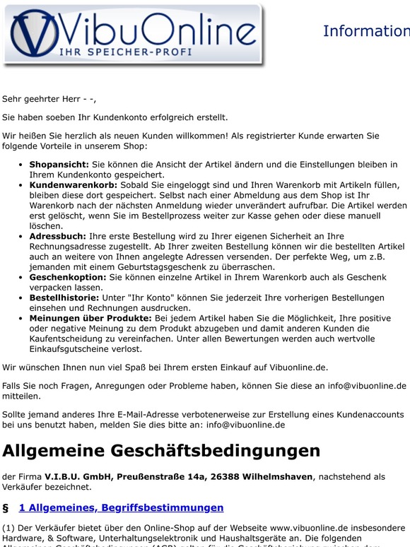 Herzlich Willkommen bei Vibuonline.de
