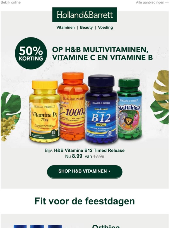 Holland & Barrett: -pak nu jouw vitamines voor de helft van de prijs ...