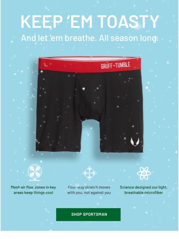 Innerwear built for winter - Try Sportsman Compression Shorts