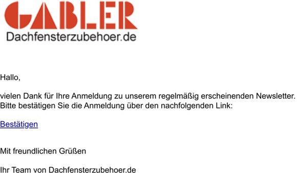 Bitte bestätigen Sie Ihre Newsletter-Anmeldung