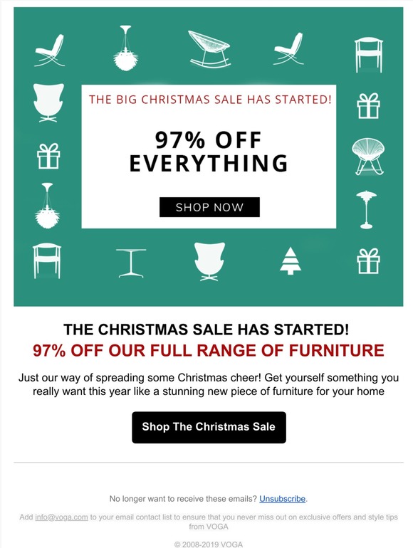 THE 2019 CHRISTMAS SALE HAS BEGAN! 97% OFF EVERYTHING