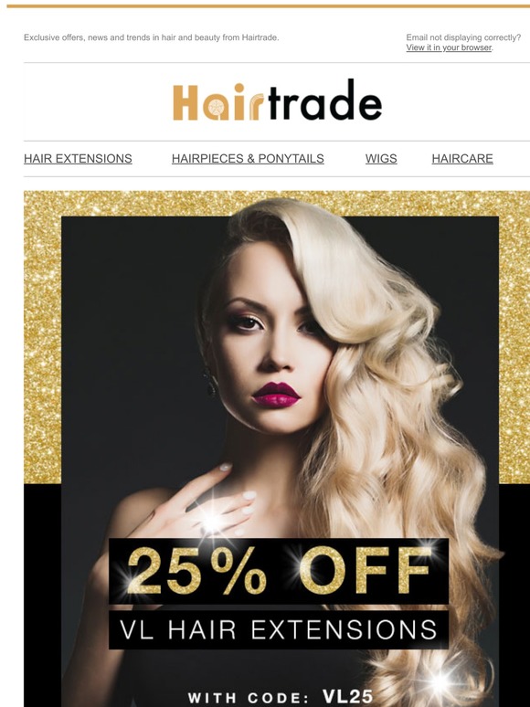 25% OFF VL Hair Extensions Ends Tonight!!
