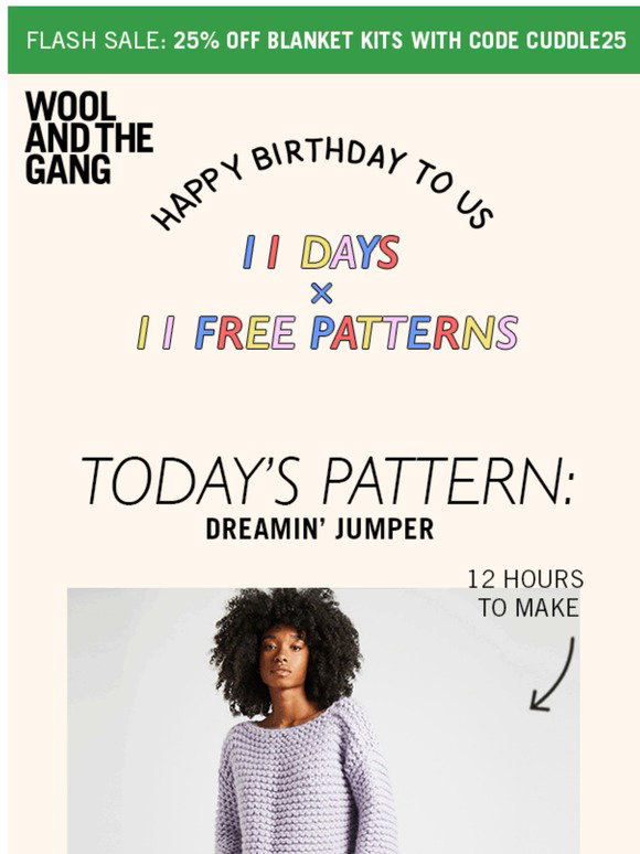 Wool And The Gang: What's Today's Free 