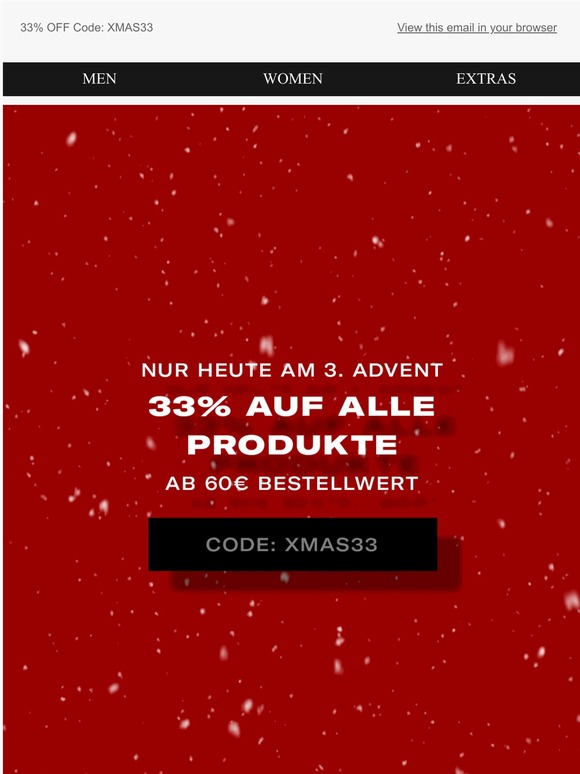 33% XMAS Special - deine letzte Chance