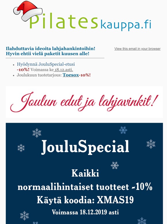 🎅 Katso lahjavinkit ja JouluSpecial-etusi! 🎄