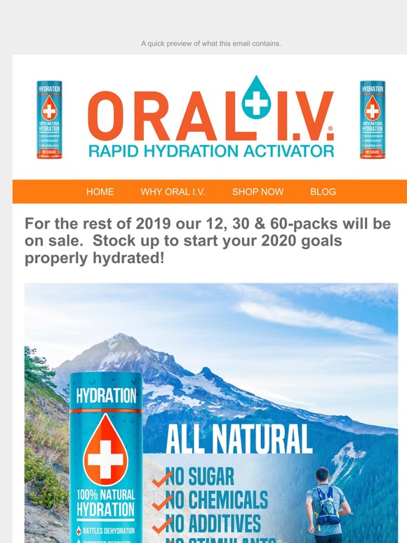 ORAL I.V. On Sale!