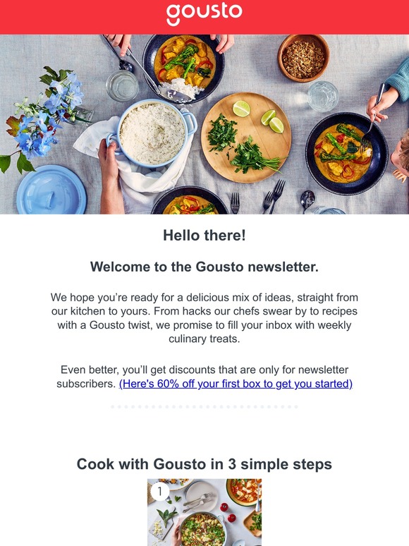 Weekly Gousto treats incoming...
