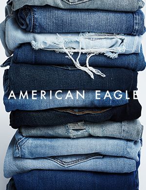 american eagle stacked jeans