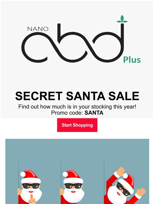 Secret Santa Sale: 30%, 40% or 50% off