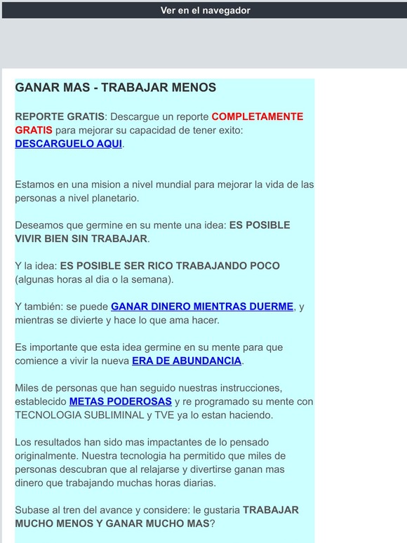 --Avisos Importantes - Ganar mas