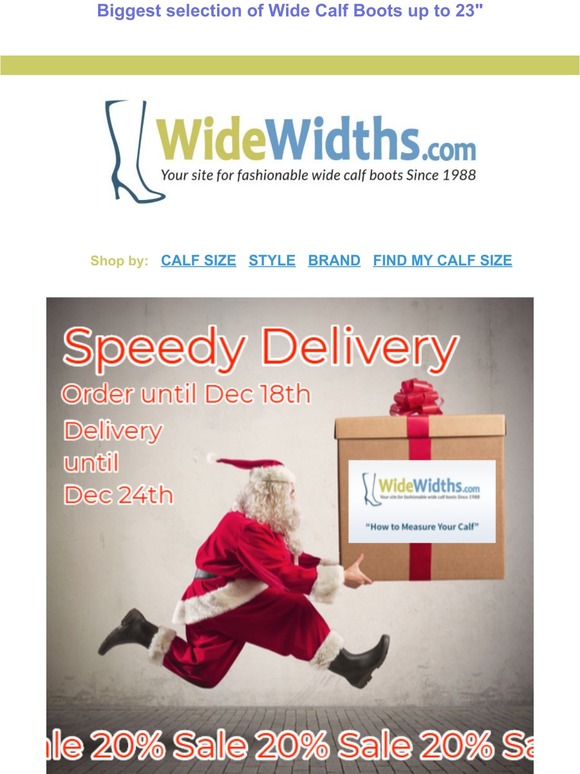 Speedy delivery for your Christmas boots | Order untill  Dec 18th...... | 20% Off sitewide |  🎁👢😍