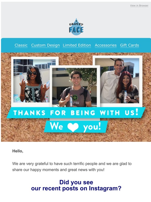 What's New @FaucetFace?