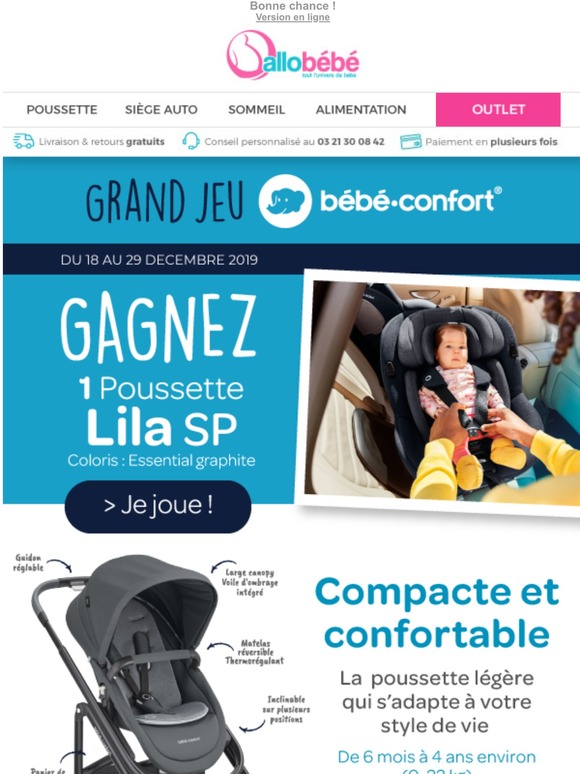 Petite Frimousse Tentez De Gagner 1 Poussette Lila Sp De Bebe Confort Milled