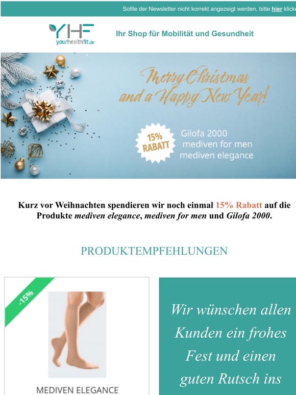 Unser Weihnachtsbonus: 15% Rabatt auf ausgewählte Produkte
