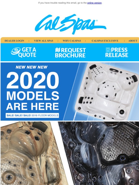 2020 Spa Models Are Here!