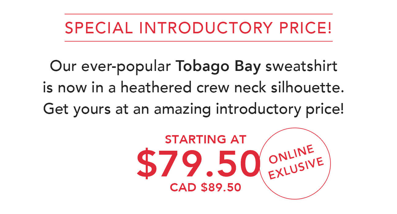 tobago bay crewneck sweatshirt