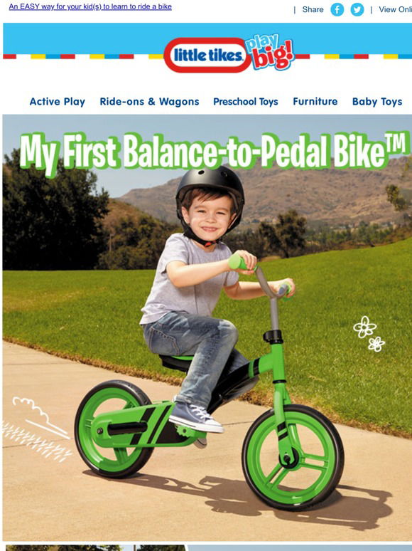 little tikes balance to pedal bike review