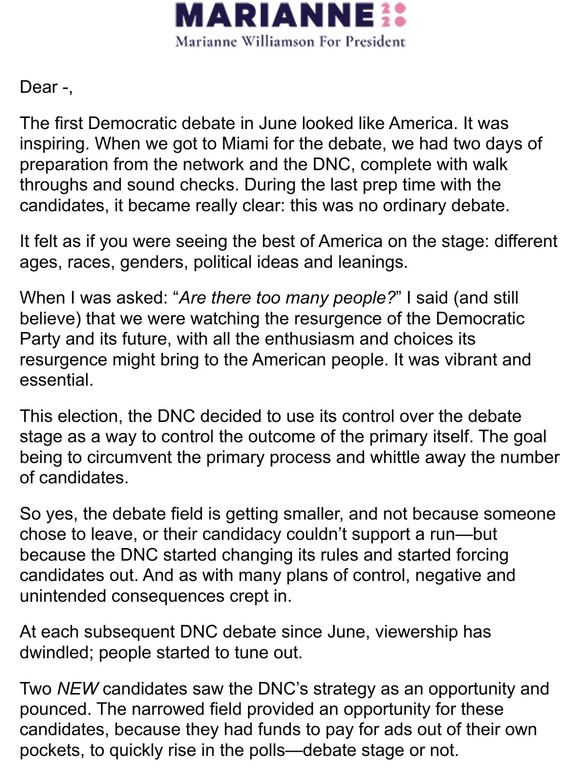 The June Debate looked like America