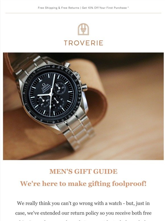 Troverie's Guide for 🎁 in ⌚for 🎄& 🕎