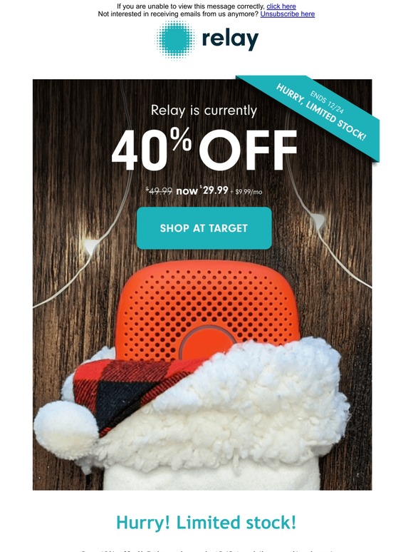 Hurry, limited stock!