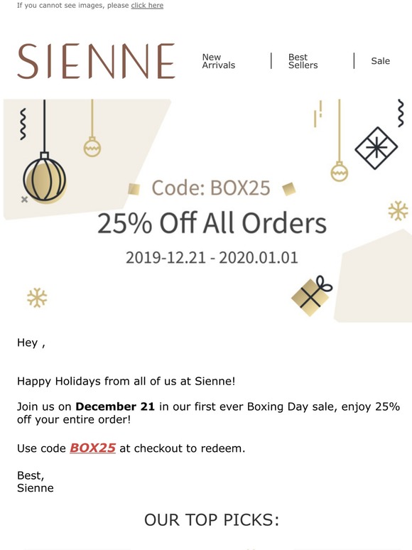 Sale: Boxing Day is Right Around the Corner