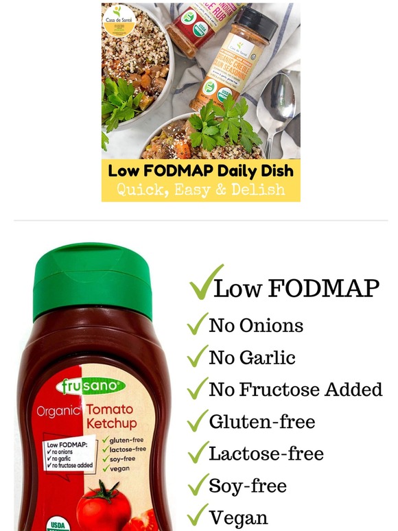 Casa de Sante NEW IN STORE! Organic low FODMAP Ketchup "Better than