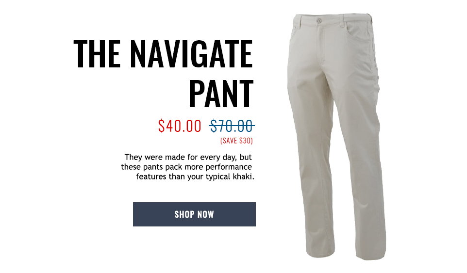 Huk Gear: Take $30 OFF the Navigate 
