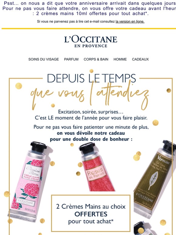 L Occitane Be Ce Ne Serait Pas Bientot Votre Anniversaire Milled