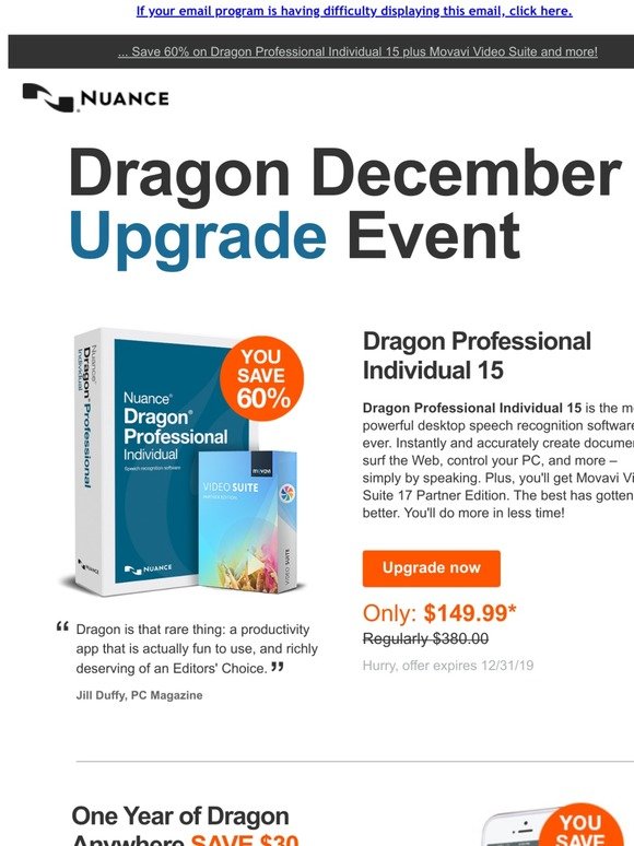 dragon professional individual 15, upgrade