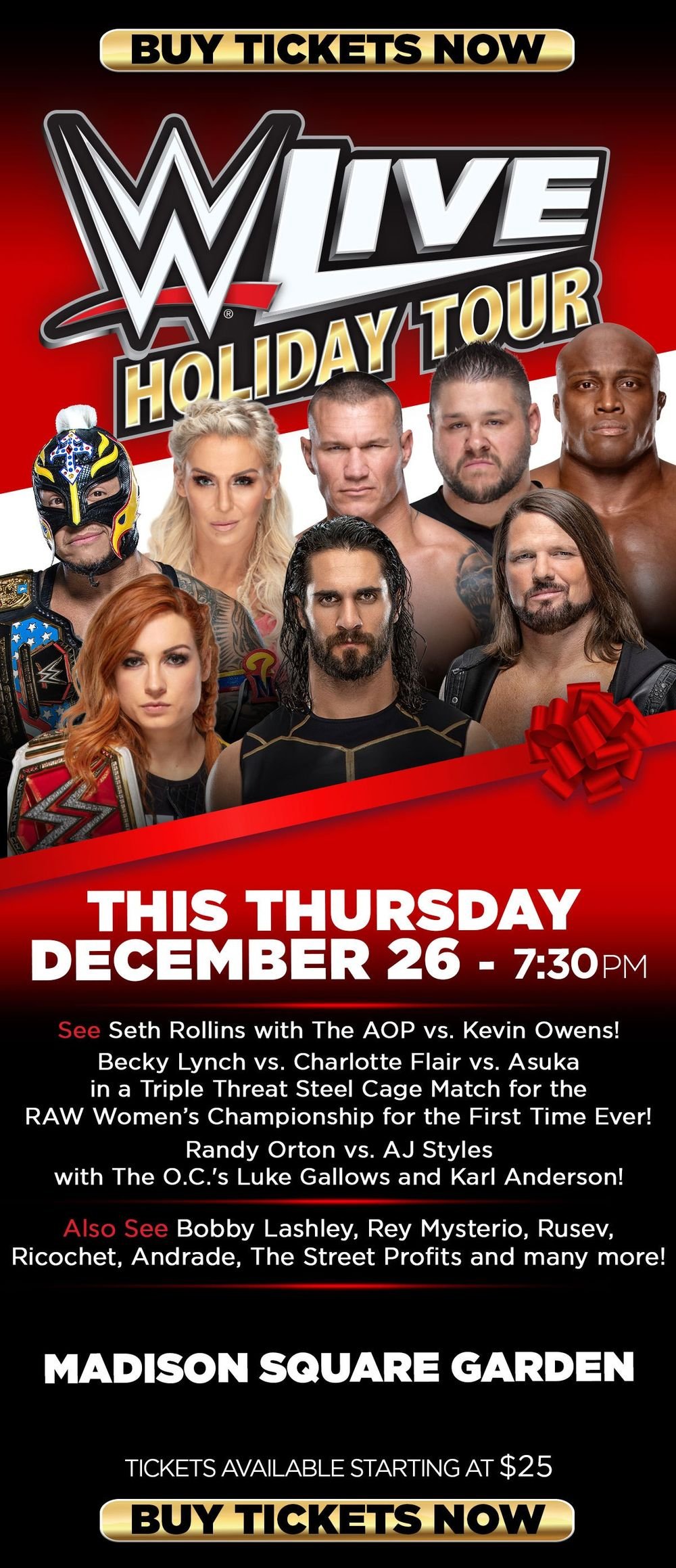 WWE Shop NEW YORK CITY! This Thursday, WWE Live Holiday Tour comes to