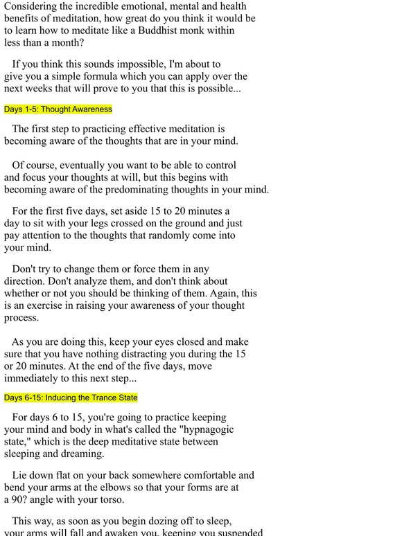 How to meditate like a Buddhist Monk