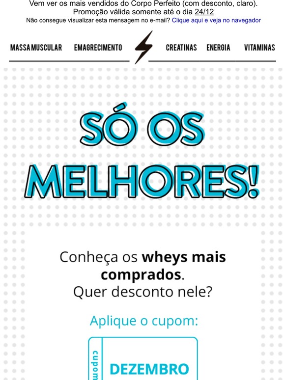 Oi, está atrás do melhor whey?