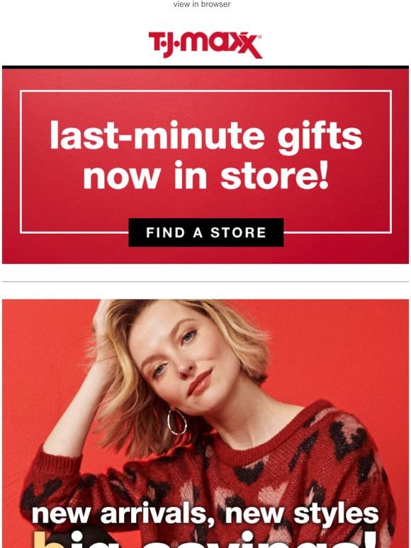 TJ Maxx In Store Last. Minute. Gifts! Milled