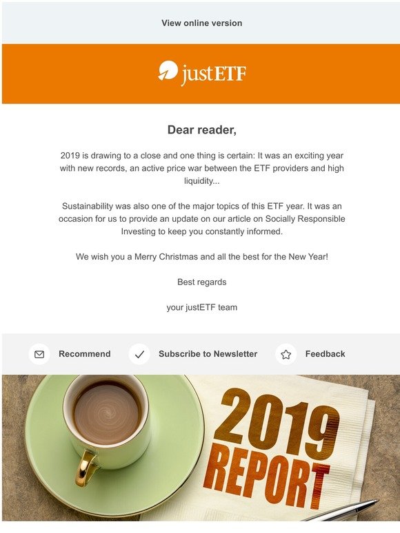 Highlights of the ETF year 2019 | The latest news on sustainable ETFs