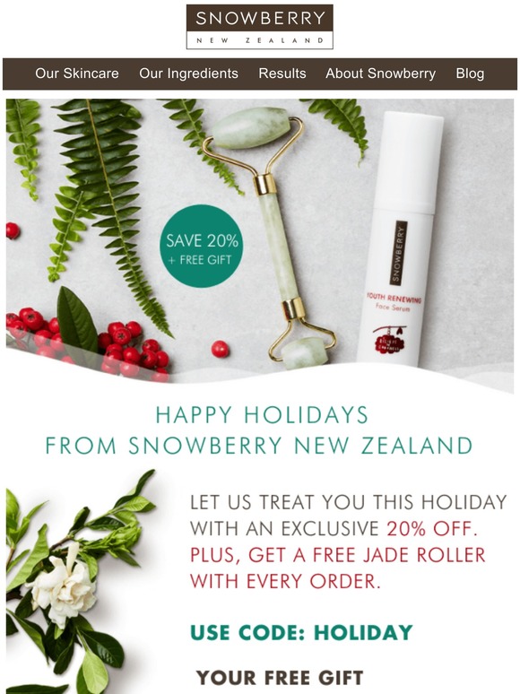 Happy Holidays from Snowberry New Zealand