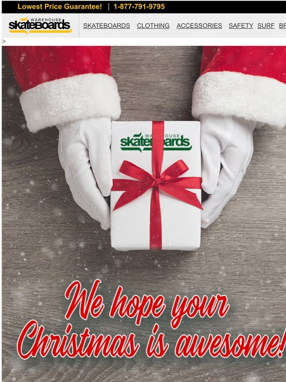 Merry Christmas from Warehouse Skateboards!