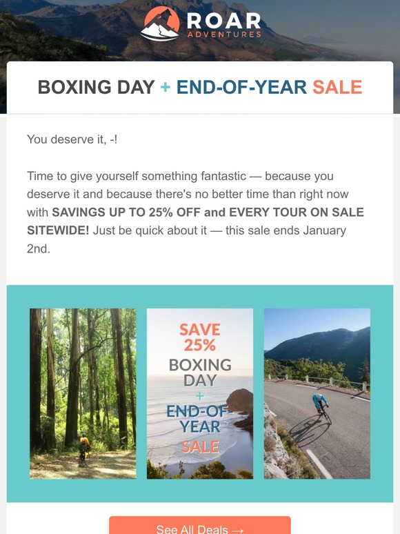 It's HERE! 🎁 Boxing Day + End of Year SALE