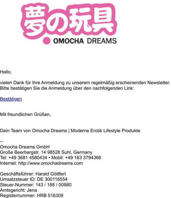 Bitte bestätigen Sie Ihre Newsletter-Anmeldung