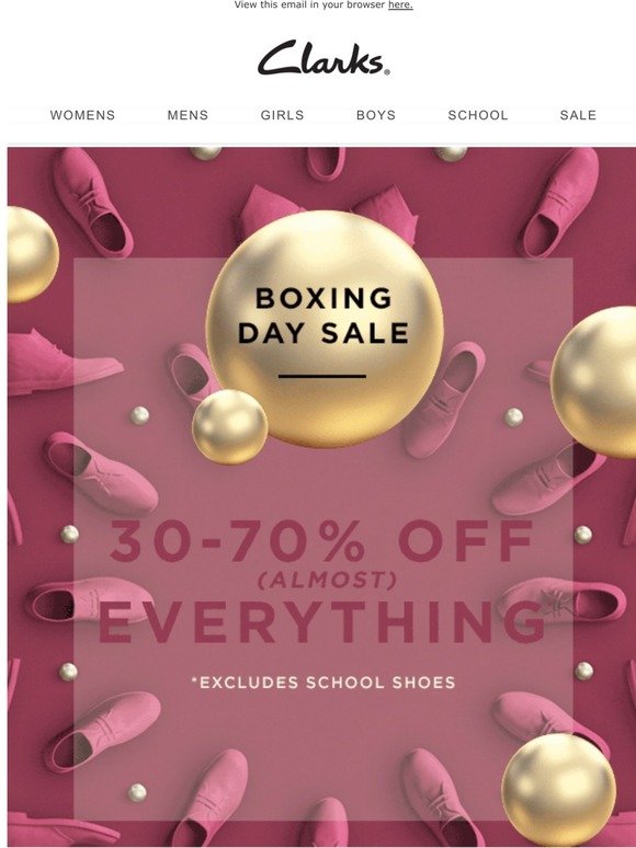 clarks.com.au: Boxing Day Sale! | Milled
