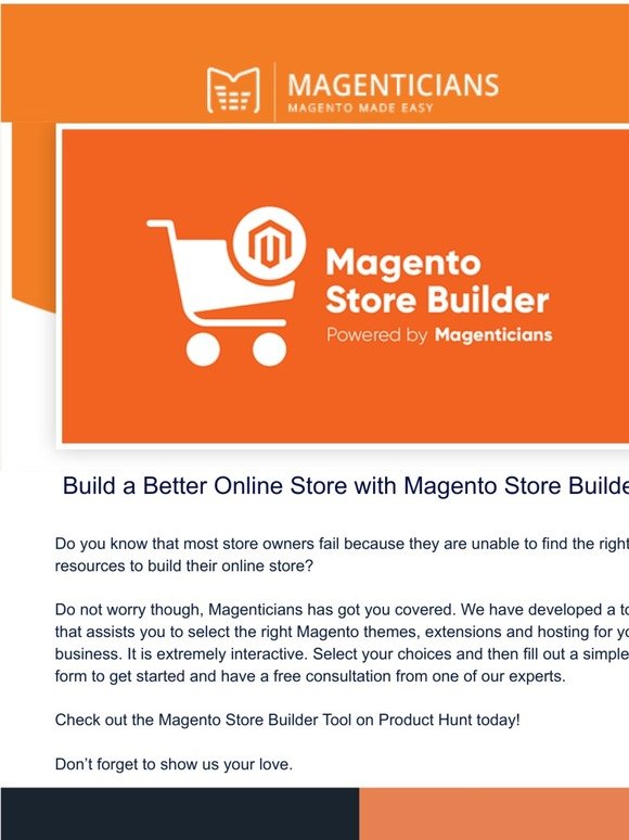Get Started for FREE with Magento Store Builder