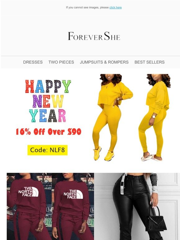 Thanks from Forevershe! You win 16% Coupon !
