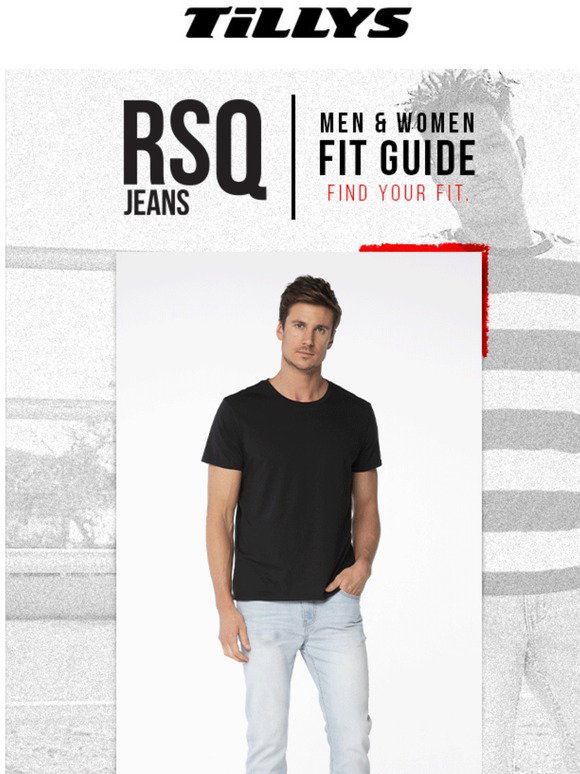 Tilly's: RSQ Jeans Fit Guide | Milled